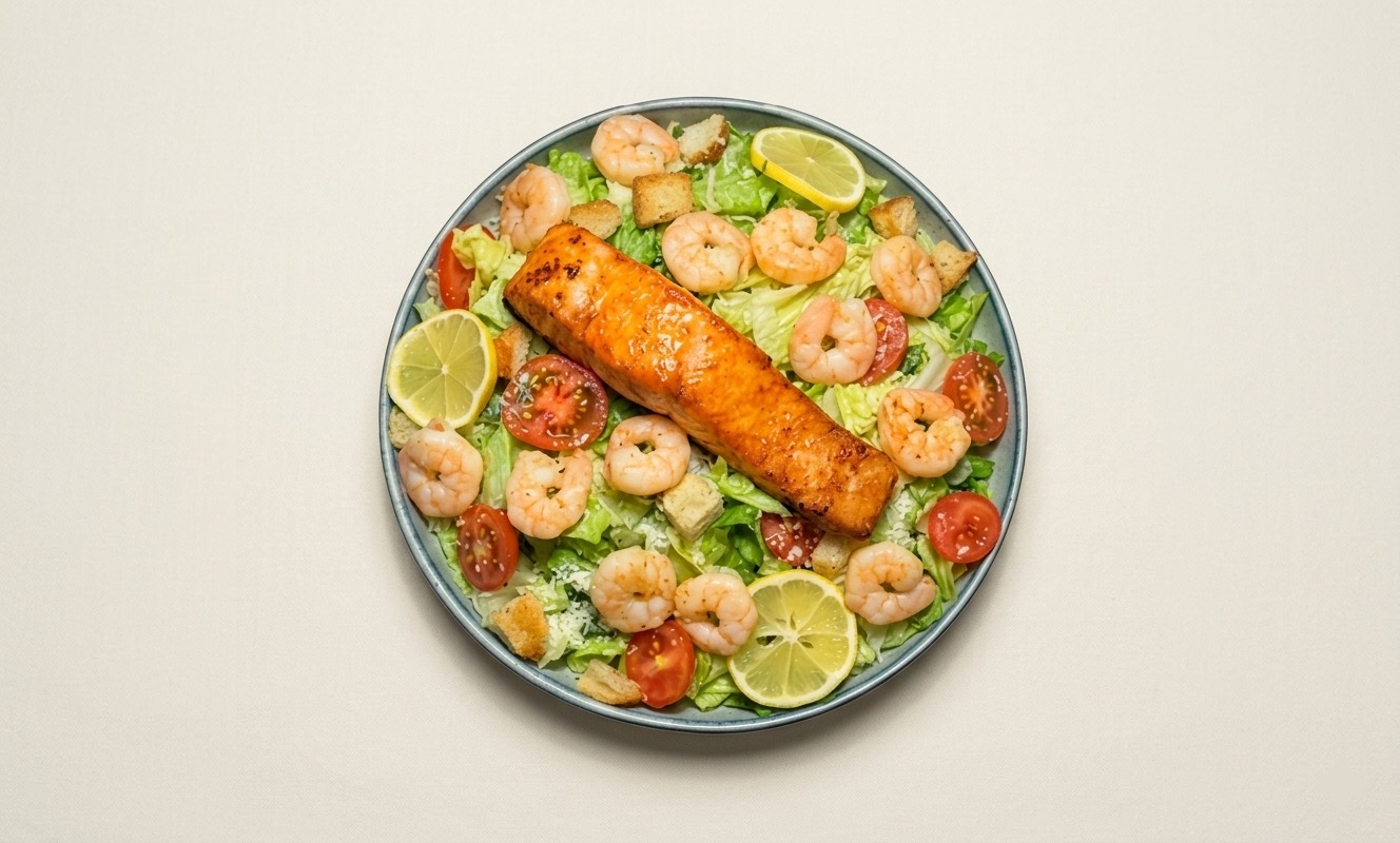KARİDESLİ SOMONLU SALATA 